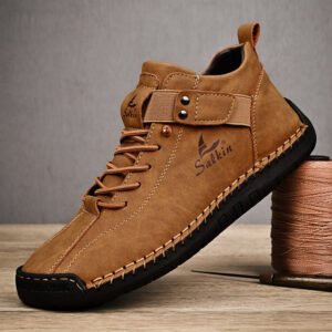 Plus Size Men's Leather Shoes Low-top Handmade