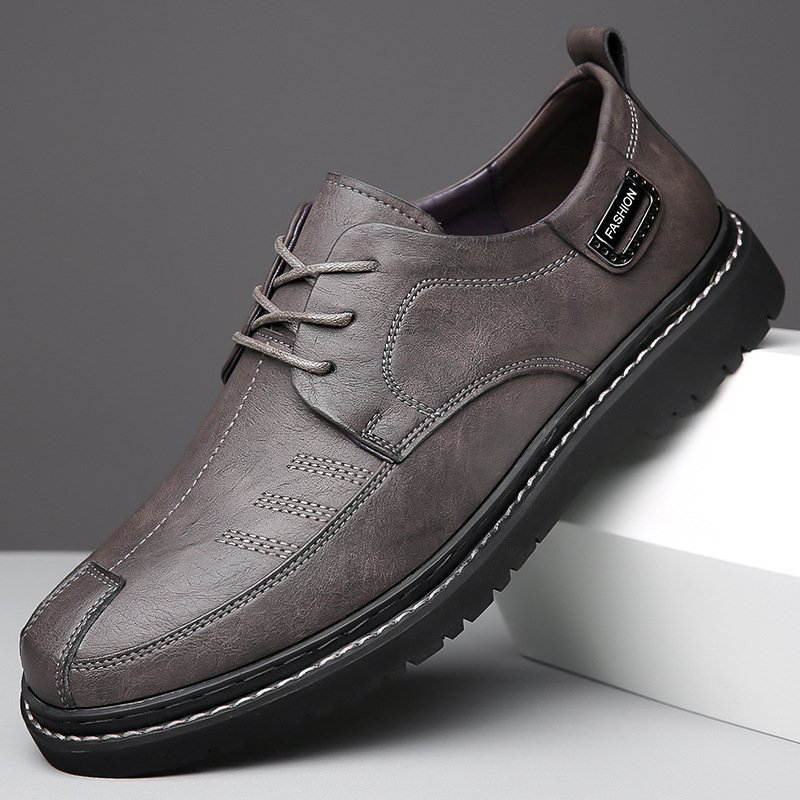 Men's Business Casual Leather Shoes Retro Trendy Youth - Image 6